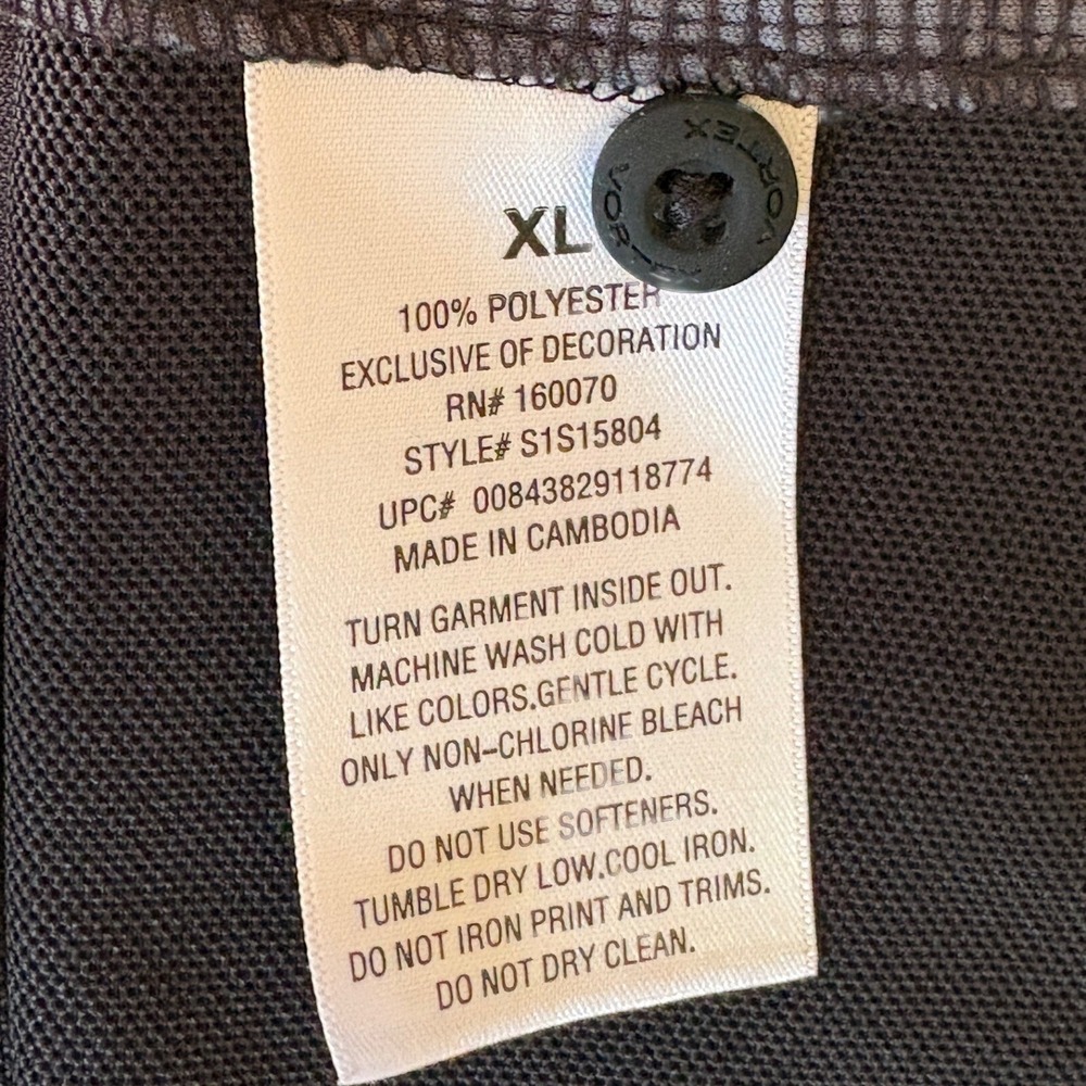 Vortex Men's Polo Shirt, Black & Gray, XL, Performance, Athleisure, Quality - Picture 7 of 7